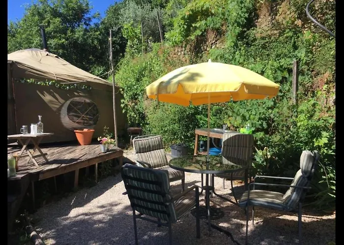 Lyxtält Star Gazing Luxury Yurt Above Beautiful River, Off Grid Vale do Barco