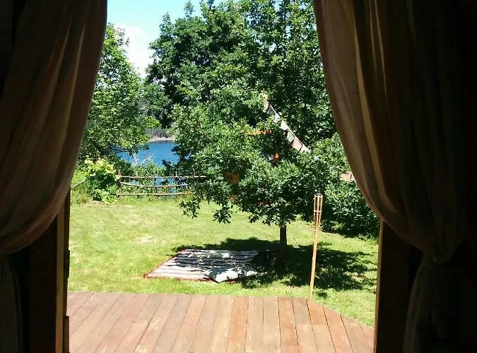 Star Gazing Luxury Yurt Above Beautiful River, Off Grid Lyxtält Vale do Barco